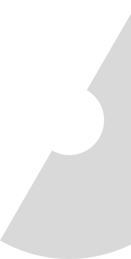 Angled grey half circle