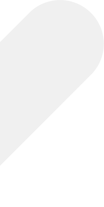 Angled up grey curved rectangle