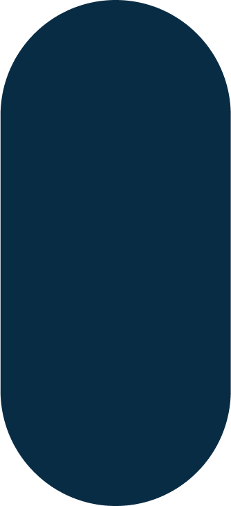 Vertical blue curved rectangle